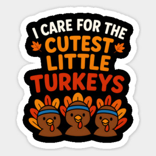 Cutest Little Turkeys Tee Magnet