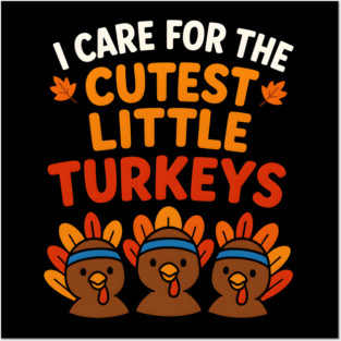 Cutest Little Turkeys Tee Posters and Art