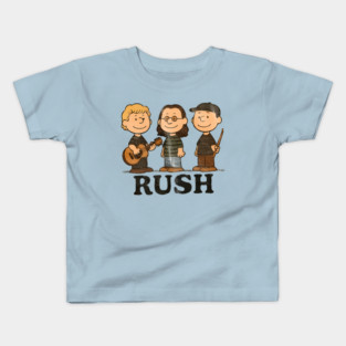 Rush x Peanuts Style Retro Rock Band Kids T-Shirt