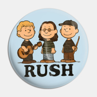 Rush x Peanuts Style Retro Rock Band Pin