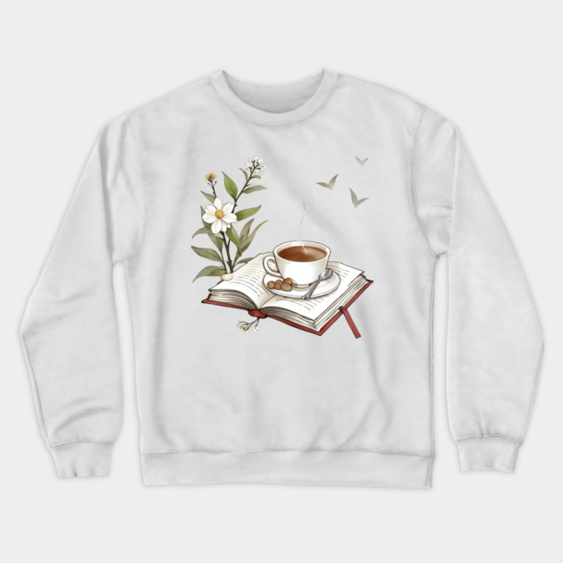 Bookish Life Coffee Vibes book Crewneck Sweatshirt by SR8891
