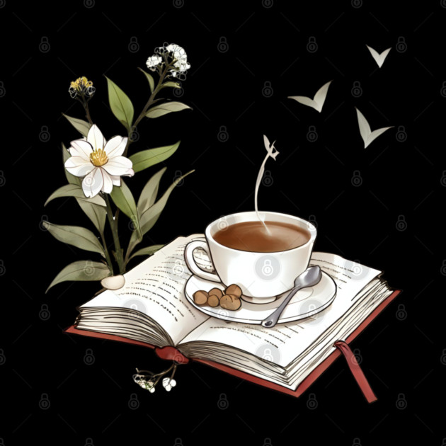 Bookish Life Coffee Vibes book by SR8891