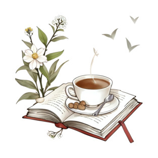 Bookish Life Coffee Vibes book T-Shirt