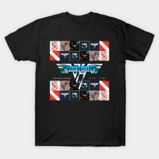 Vintage Band Album Tour Halen Logo 80s Van Rock T-Shirt
