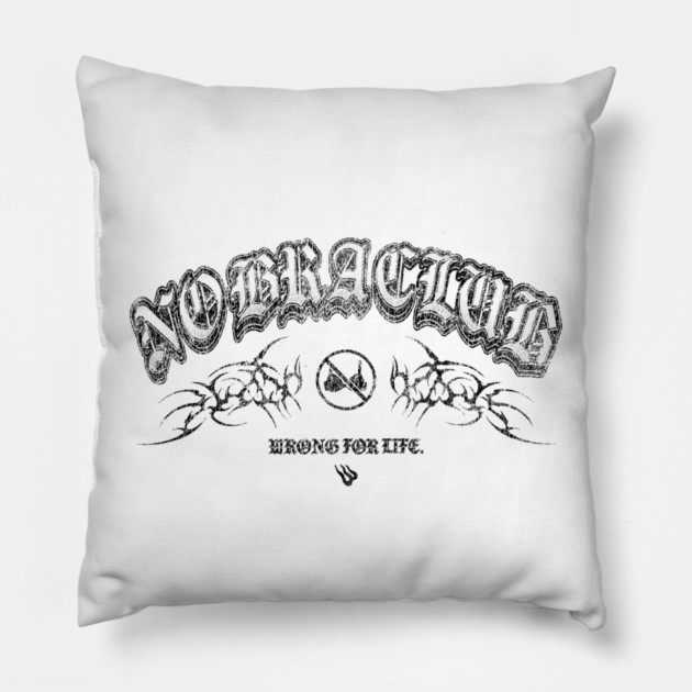 No Bra Club Pillow by Wrongteeshirt