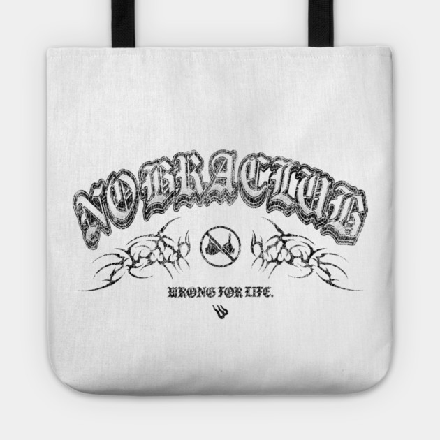 No Bra Club Tote by Wrongteeshirt