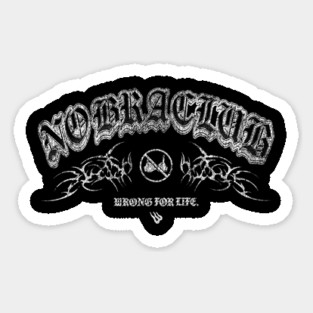 No Bra Club Sticker