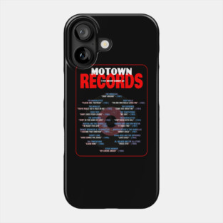 Motown Records Discography Series 3 - Motown Artists & Greatest Hits 1960 - 1970 Phone Case
