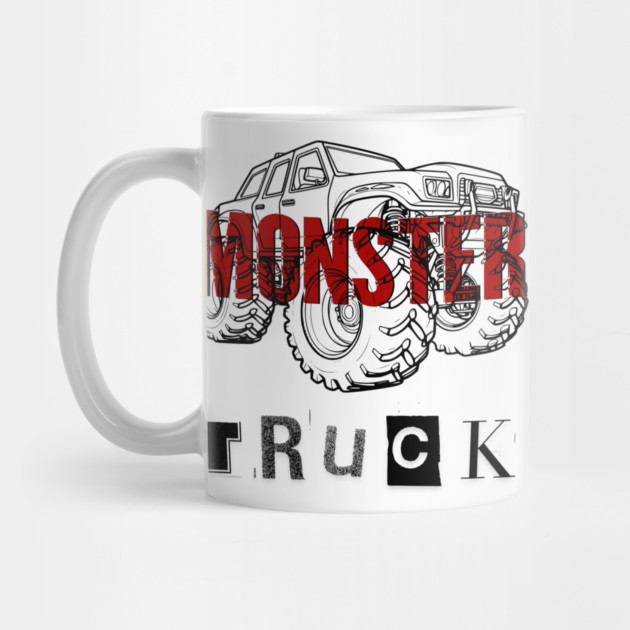 Monster Truck Mayhem T-Shirt - Grunge Automotive Sketch Graphic Tee by TurnEffect