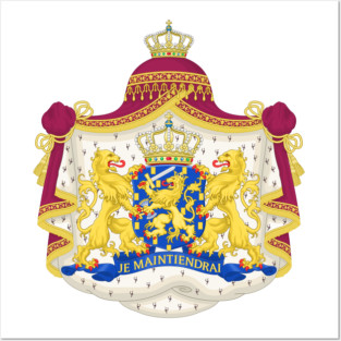 Royal coat of arms of the Netherlands Posters and Art