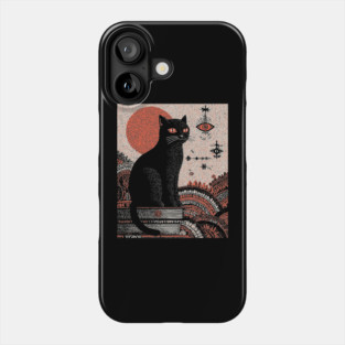 Arcane Guardian Black Cat Phone Case