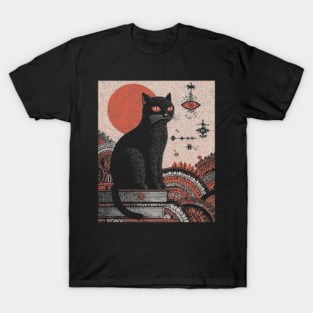 Arcane Guardian Black Cat T-Shirt