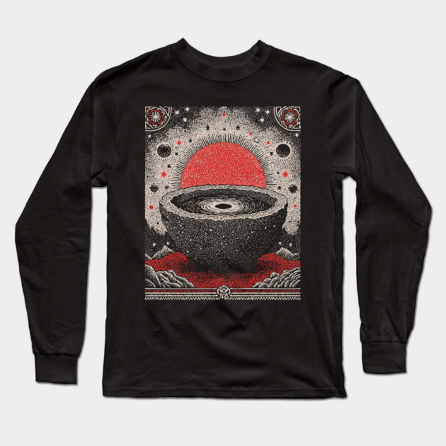 Cosmic Scrying Bowl Long Sleeve T-Shirt by TuncGK
