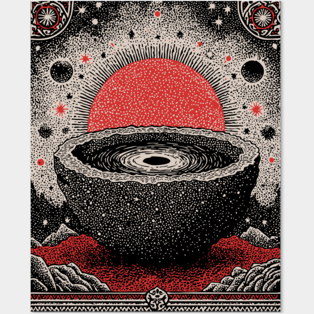 Cosmic Scrying Bowl Wall Art by TuncGK