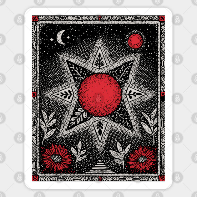 Elven Star of the Fae Sticker by TuncGK