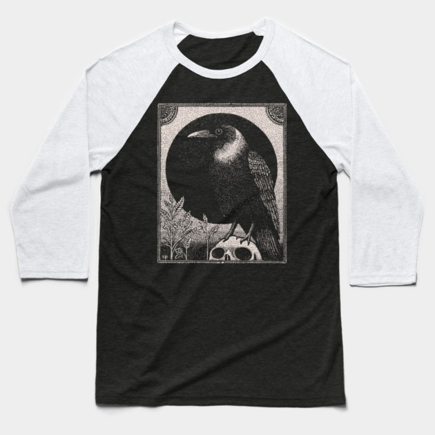 Omen of the Raven Baseball T-Shirt by TuncGK