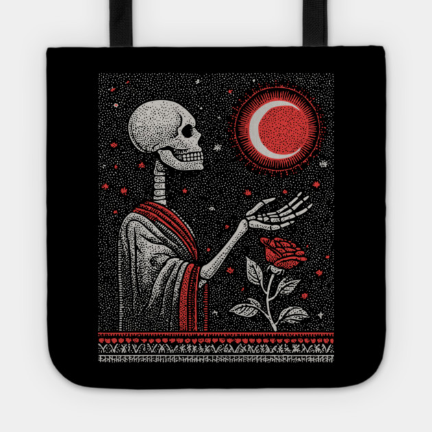 The Last Bloom Skeleton Tote by TuncGK