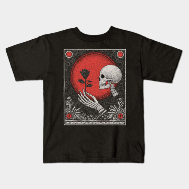 Eternal Offering Skeleton Kids T-Shirt by TuncGK