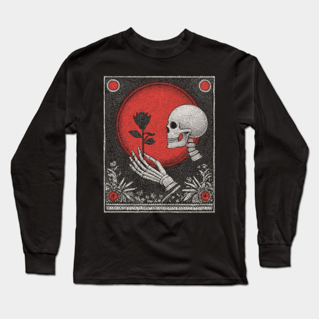 Eternal Offering Skeleton Long Sleeve T-Shirt by TuncGK