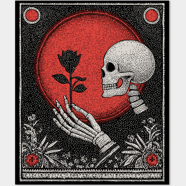 Eternal Offering Skeleton Wall Art by TuncGK
