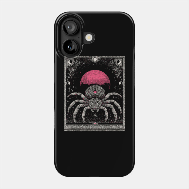 Gothic Spider - Mystical Weaver of Fate Phone Case by TuncGK