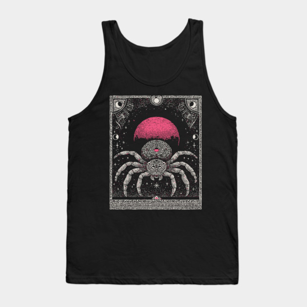 Gothic Spider - Mystical Weaver of Fate Tank Top by TuncGK