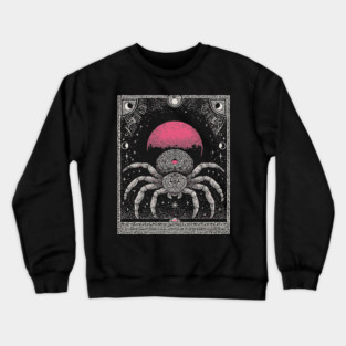 Gothic Spider - Mystical Weaver of Fate Crewneck Sweatshirt