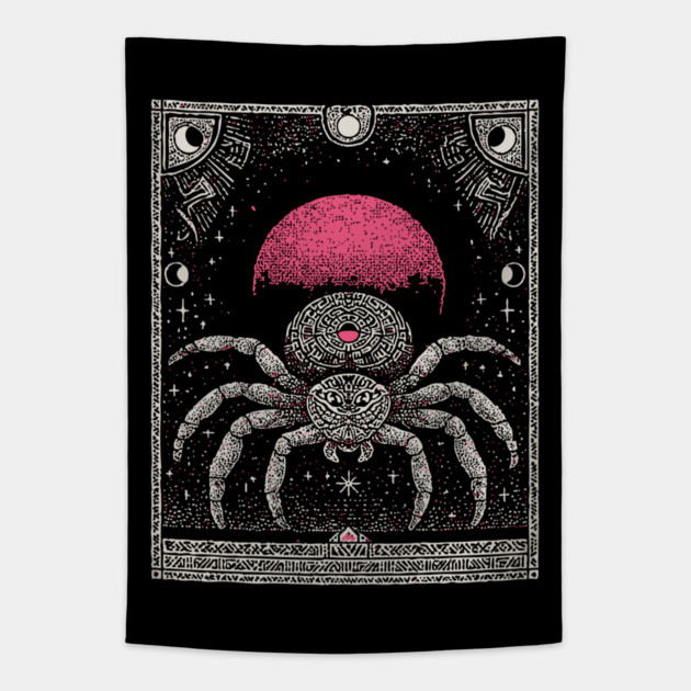 Gothic Spider - Mystical Weaver of Fate Tapestry by TuncGK