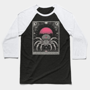 Gothic Spider - Mystical Weaver of Fate Baseball T-Shirt