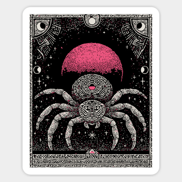 Gothic Spider - Mystical Weaver of Fate Magnet by TuncGK
