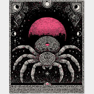 Gothic Spider - Mystical Weaver of Fate Posters and Art