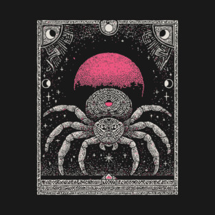 Gothic Spider - Mystical Weaver of Fate T-Shirt