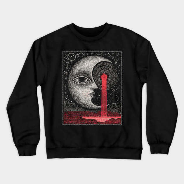 Melancholy of the Weeping Moon Crewneck Sweatshirt by TuncGK