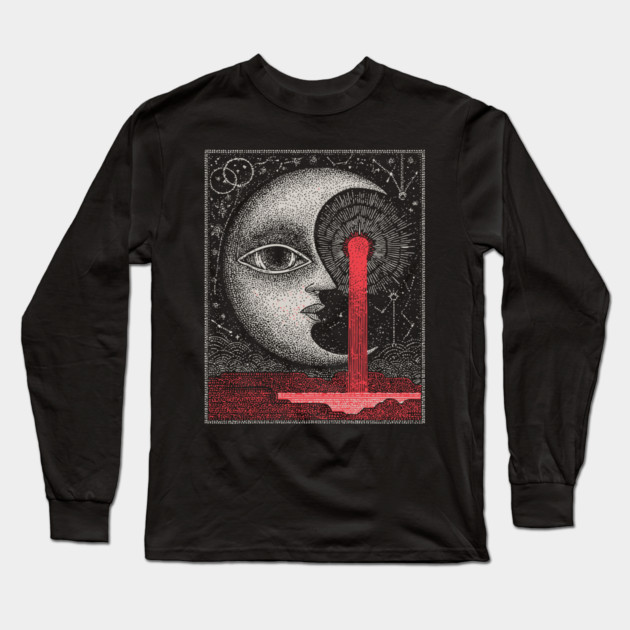 Melancholy of the Weeping Moon Long Sleeve T-Shirt by TuncGK