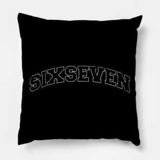 Six Seven, fun collegiate look, 6 7 meme Pillow