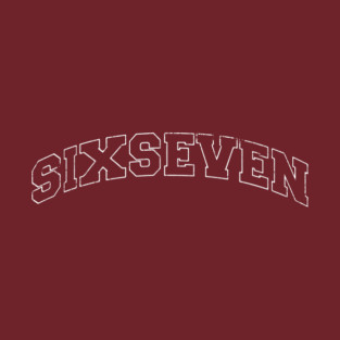 Six Seven, fun collegiate look, 6 7 meme T-Shirt