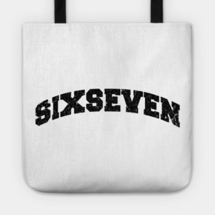 Six Seven, Fun Collegiate Look, 6 7 Meme Tote