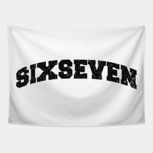 Six Seven, Fun Collegiate Look, 6 7 Meme Tapestry