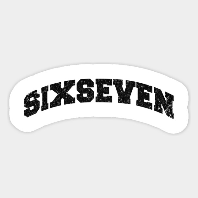 Six Seven, Fun Collegiate Look, 6 7 Meme Magnet by Luxinda