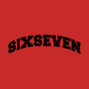 Six Seven, Fun Collegiate Look, 6 7 Meme T-Shirt