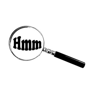 English Magnifying Glass “Hmm” T-Shirt