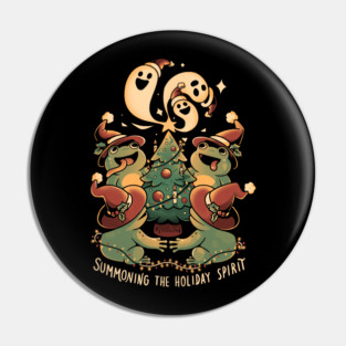 Summoning The Holiday Spirit Frogs Pin