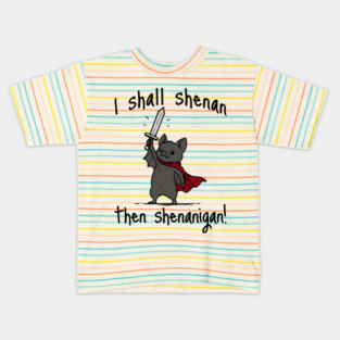 Cute Quest Bat says I Shall Shenan Then Shenanigan! Kids T-Shirt