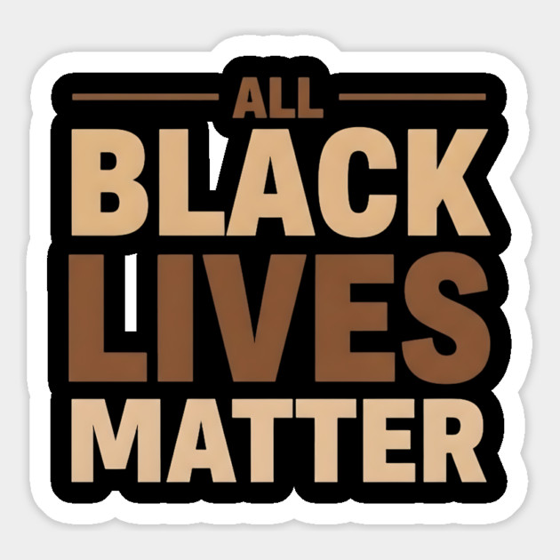 All Black Lives Matter - Essential Bold Typography Design Magnet by UrbanLifeApparel