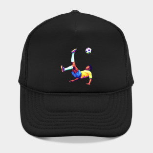 Pele Bicycle Kick - pop art Hat