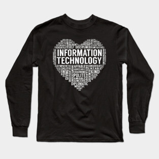 Information Technology Heart Long Sleeve T-Shirt