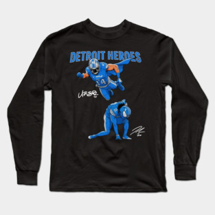 Detroit Heroes Amon Ra St Brown And Jahmyr Gibbs Long Sleeve T-Shirt