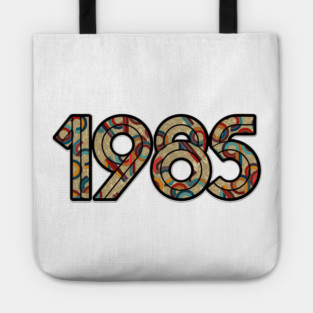1985 Birth Year, 40th Birthday, 80s Baby Tote