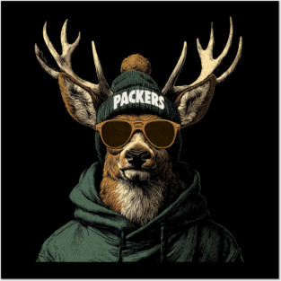 Green Bay Packers Mascot Graphic Style M8881 Posters and Art