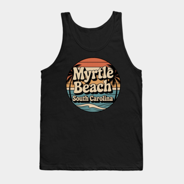 Myrtle beach south Carolina Tank Top by Pixel Threads 
